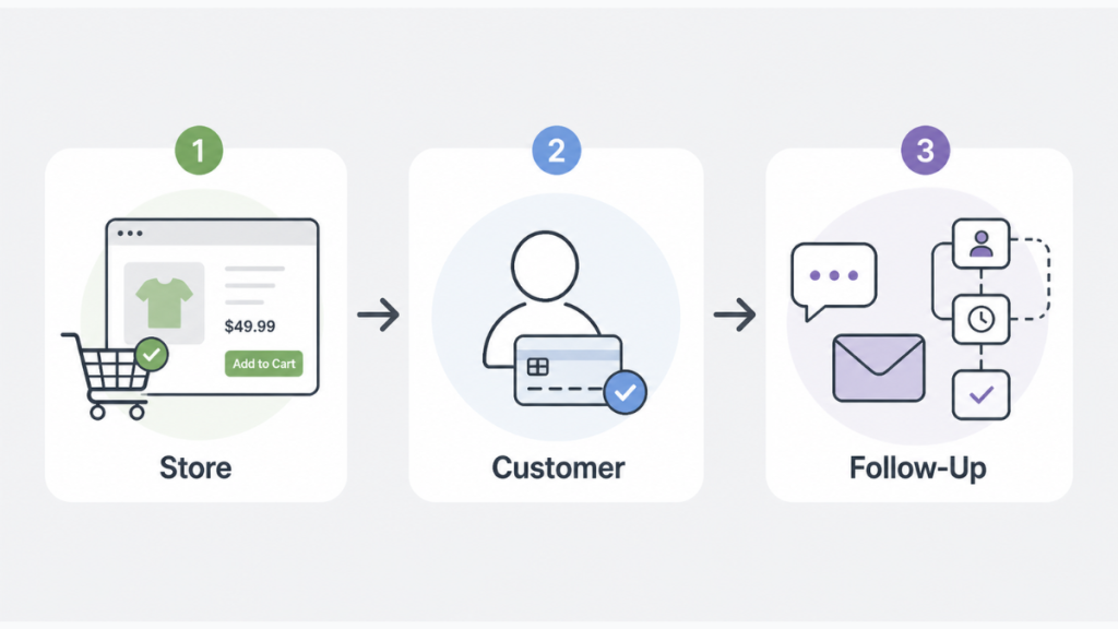 shopify and gohighlevel integration store to follow up workflow