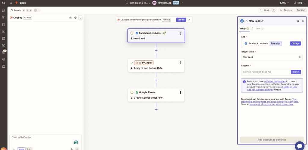 zapier automation workflow example