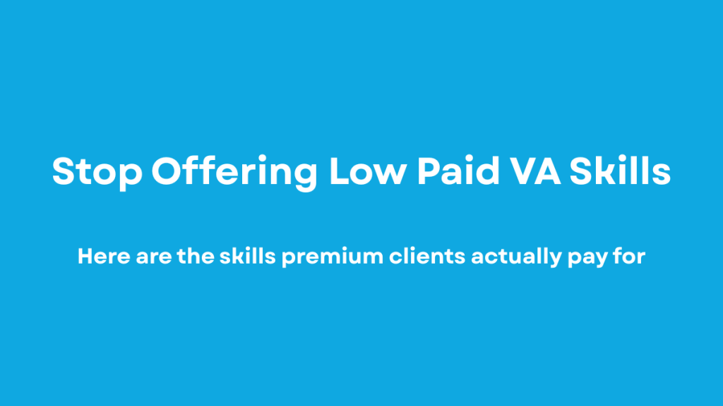 high paying virtual assistant skills