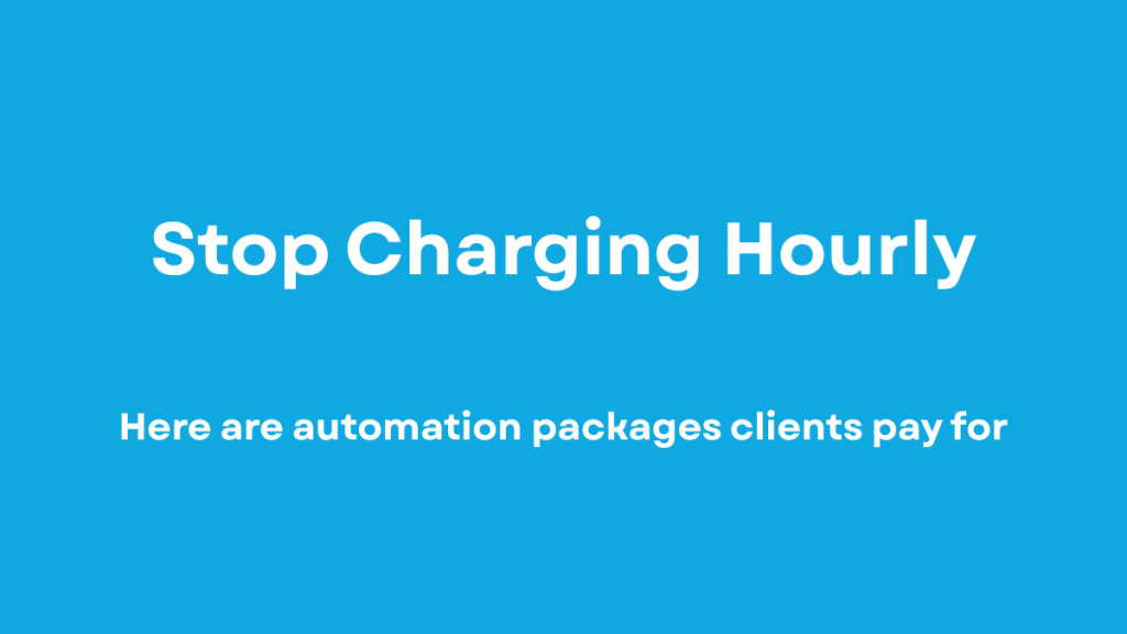 automation services pricing packages example