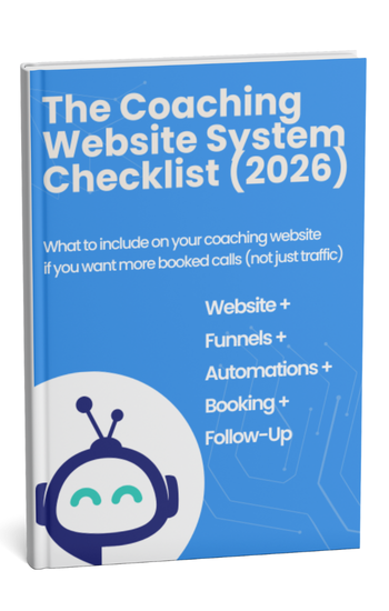 GoHighLevel coaching website template example