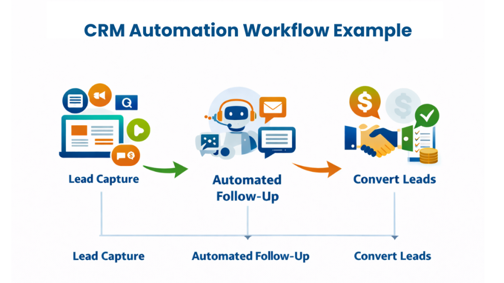 CRM automation workflow example