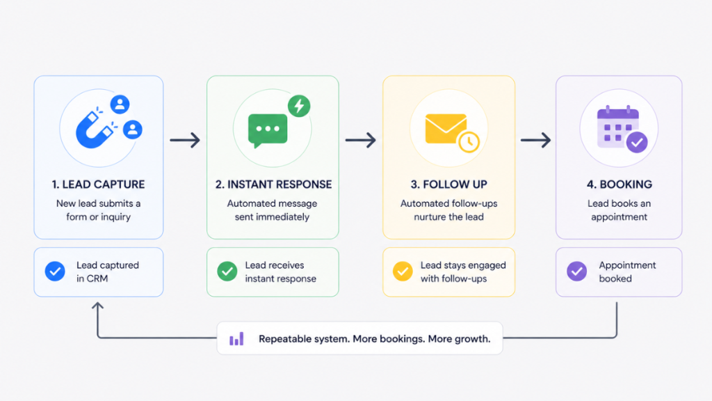 Lead automation workflow CRM