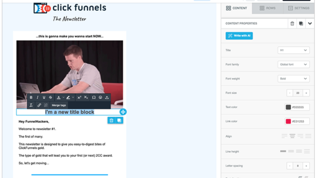 ClickFunnels funnel editor dashboard