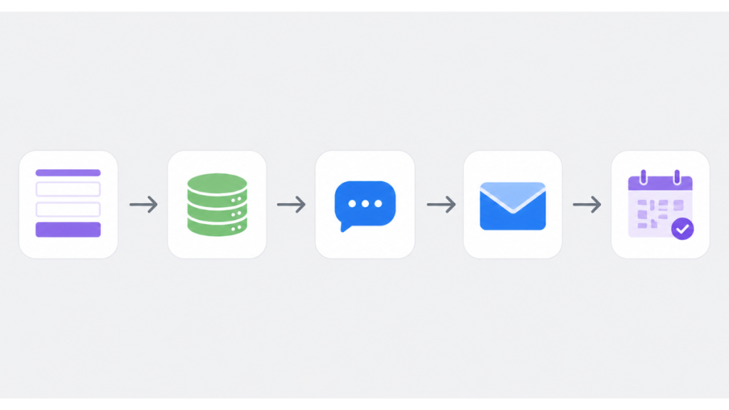 Automated lead capture and follow-up flow for service businesses