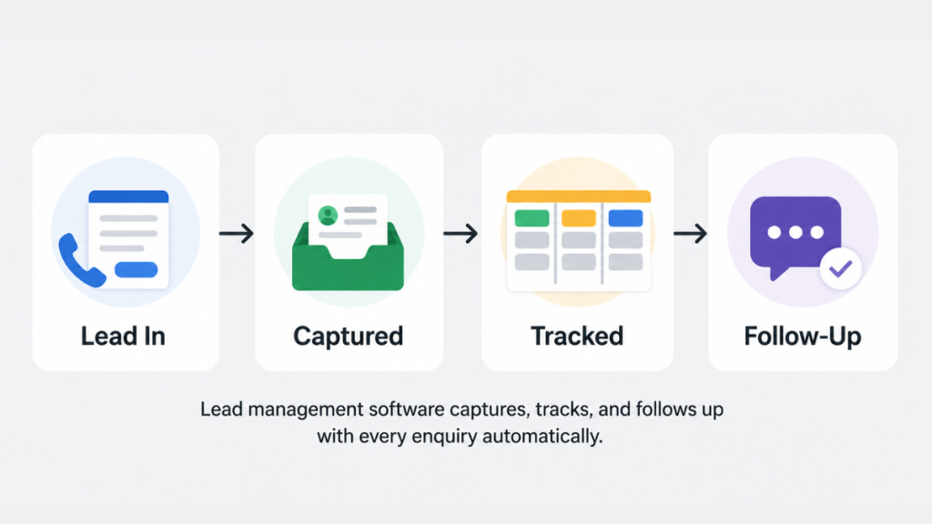 lead management process capture track follow up flow
