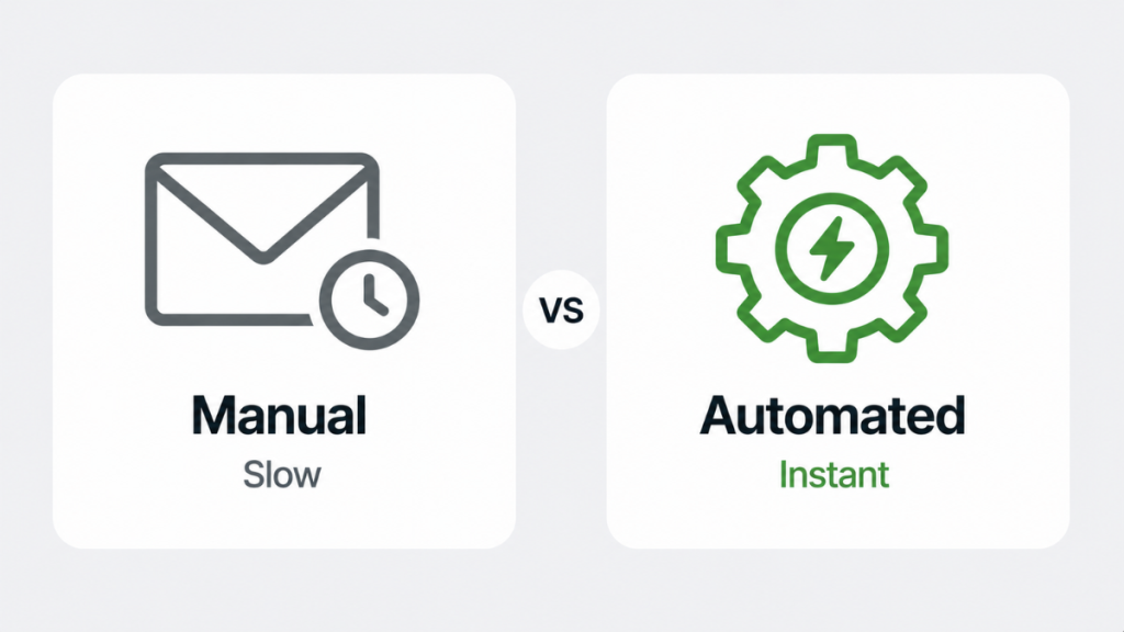 manual vs automated lead response speed comparison slow vs instant