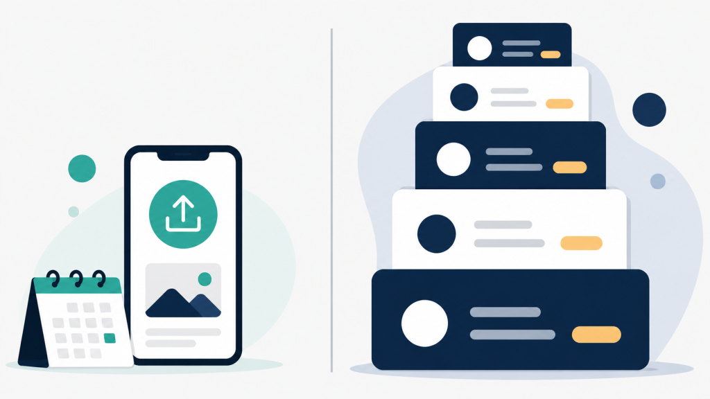 AI social posting setup inside your own account